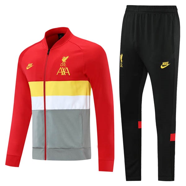 Chandal Liverpool 2021 2022 Rojo Amarillo Gris